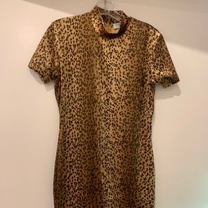 Animal print dress